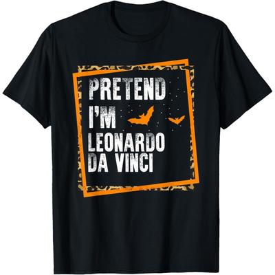 Tu so als wäre ich Leonardo Da Vinci Einfaches Faules Halloween Kostüm Pa T-Shirt