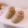 Baby snow boots, winter fleece-lined and thickened, cotton shoes for toddlers, infant warm shoes, walking shoes, cotton boots for boys and girls