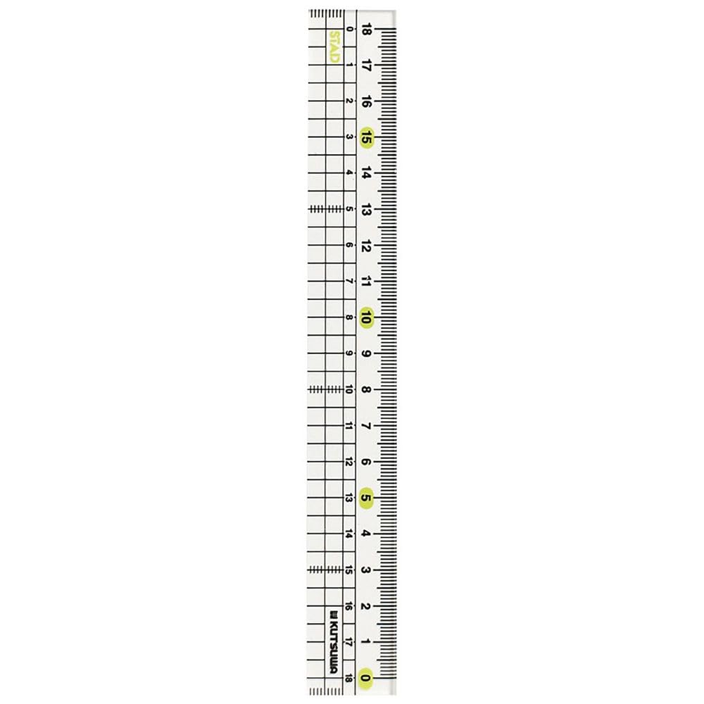

Kutsuwa STAD метакриловая прямая линейка левая 18 см HSS181L