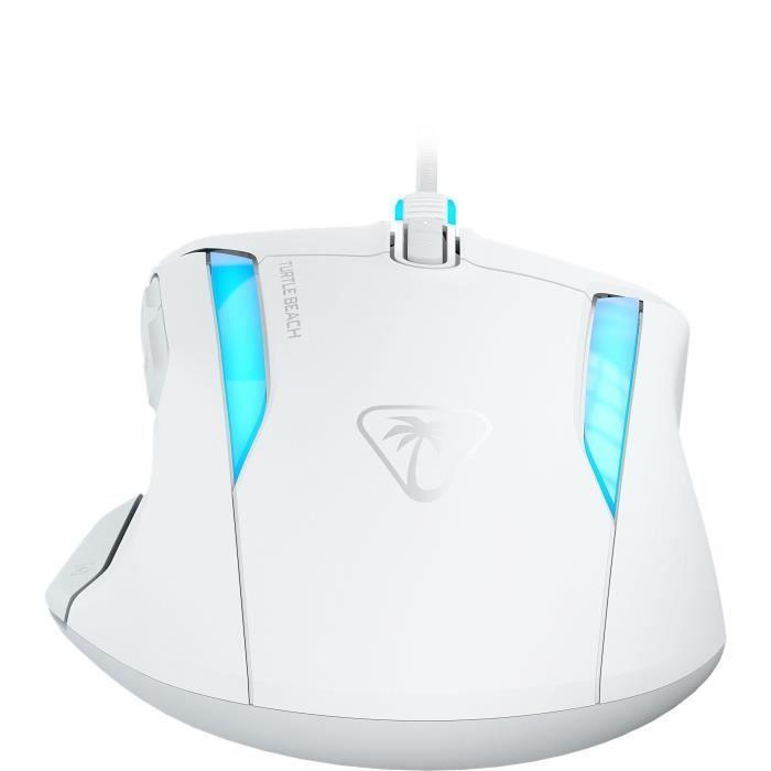 Souris gaming filaire - turtle beach kone™ ii - ultra légère - blanc, 26 000 dpi, 23 fonctions personnalisables