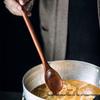 Food-Grade Wooden Spoon with Extended Handle - Anti-Scalding, Ideal for Mixing in Rice Cookers & Milk Pots, Engravable.