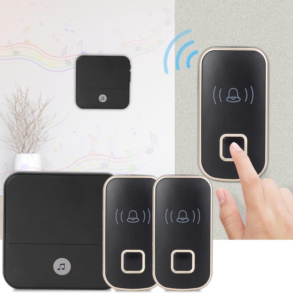 110db Wireless Chime Bell 300M Remote Doorbell Elderly Deaf Caller 1*receiver 2*transmitter