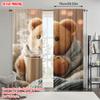 2pcs   Plane Printing Contemporary Curtains