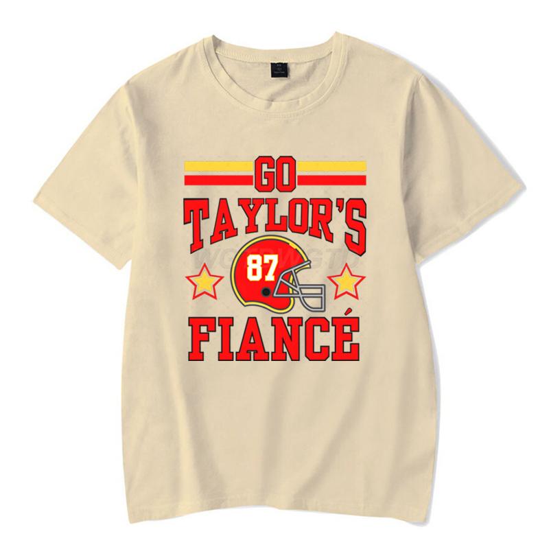 Funny T Shirts TTaylors Fiance Classic Tops Crew Neck Casual Tops Funny Unisexs Womens Clothing Gift for Fans Classic Tops