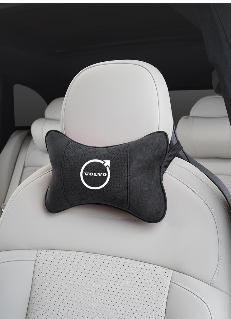 Car Seat Headrest Auto Logo Neck Spine Protect Pillow For Volvo T6 V90 EX30 EX90 EM90 C40 S40 S80L XC-Classic C70 CX70 Rdesign