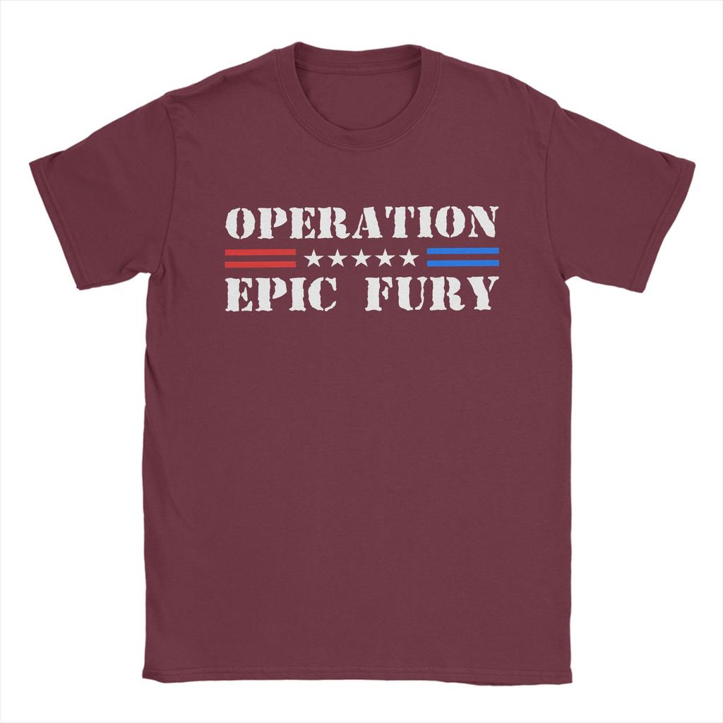 Unisex Operation Epic Fury 2026 T Shirts  Cotton Clothes Crazy Short Sleeve Crewneck Tees New Arrival TShirt