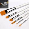 6 Pcs Art Painting Brushes Set Acrylic Oil Watercolor Artist Paint Brush Tool