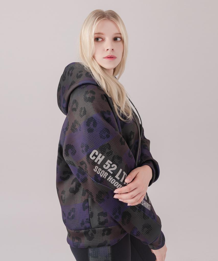 Women'S Neoprene Print Hoodie_N_Gas_H_D_Lp_01