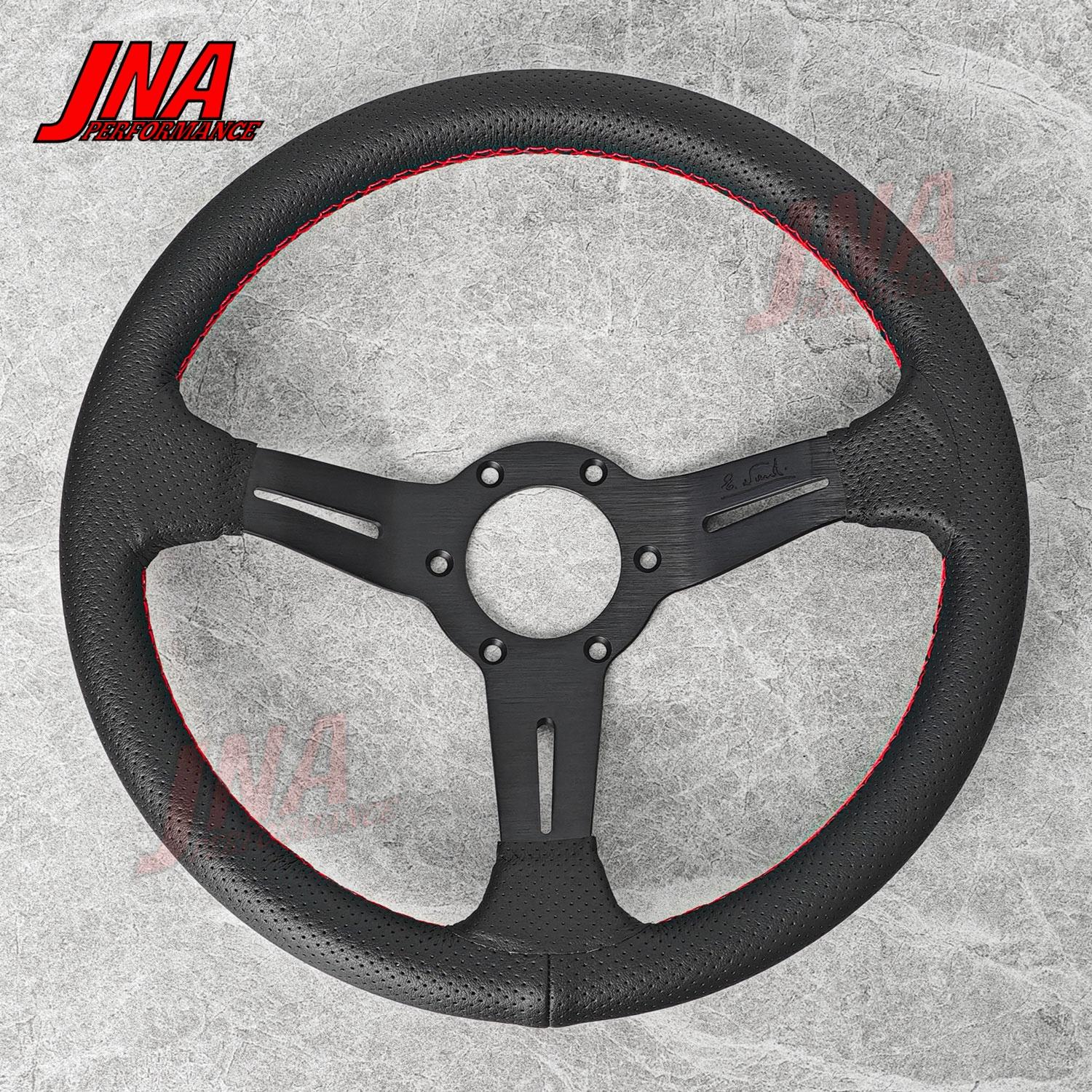 13inch JDM Drift Racing Steering Wheel Suede Leather Tuning Steering Wheel PC-ST18 чёрный