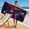 Football Star Action Dynamic Pose Beach Towel Portable For Travel Soft Quickdrying Swim Towel Absorbent Bath Towel Seaside Printing