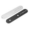 2Pcs Electric Guitar Control Plate Metal Instrument Accessory Silver Black for TL