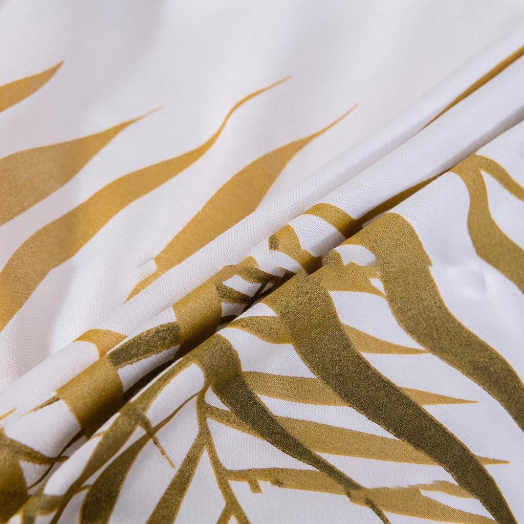 Universal for All Seasons 3 Pcs/Set Home Textile Bedding Printing Pearlescent Paste Gilt Pillowcase Quilt Cover Three Piece Set