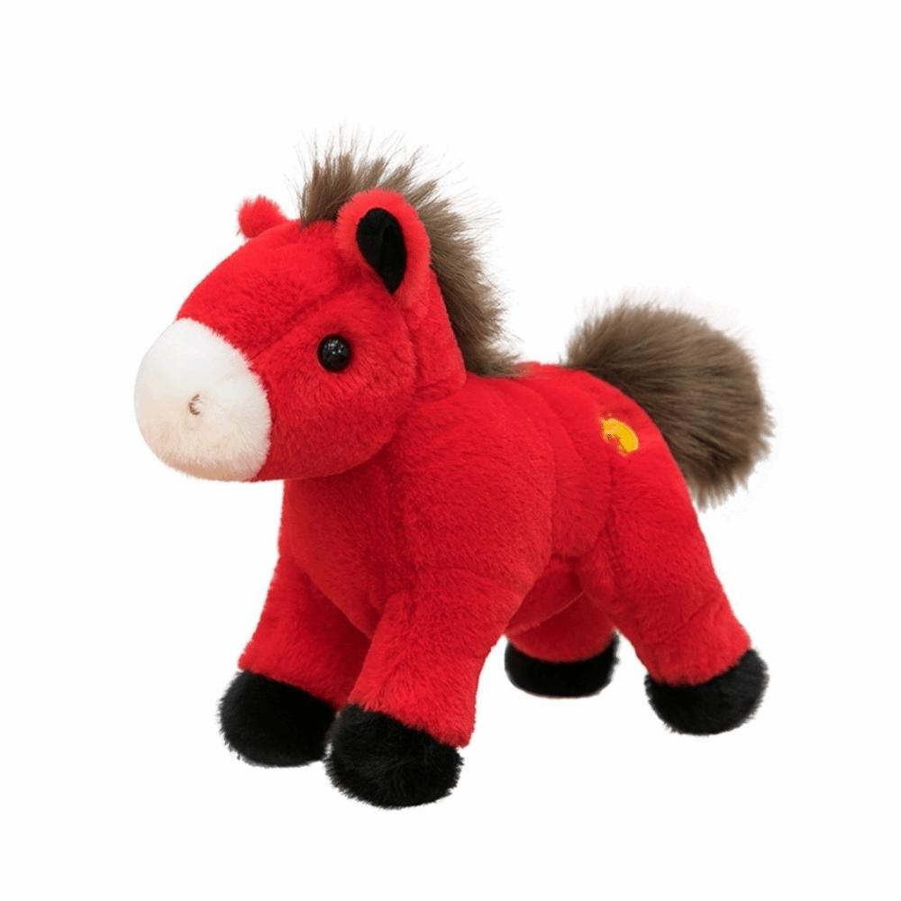 Mascot Dolls Lucky Horse Plush Toys Good Luck Zodiac Pony Figurine  Birthday Gift