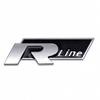 For Volkswagen For Volkswagen VW Rline R Polo Passat B5 B6 B7 Golf Jetta Touareg Bora CC 3D Car Grille Badge Side Decal Trunk Emblem Sticker zs0