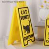 Humorvolles Katzen-Krank-Warn-Schreibtischschild, Komische Bürodekoration für Katzenliebhaber, Unisex-Kollegen-Geschenk, Vielseitige Heimdekoration