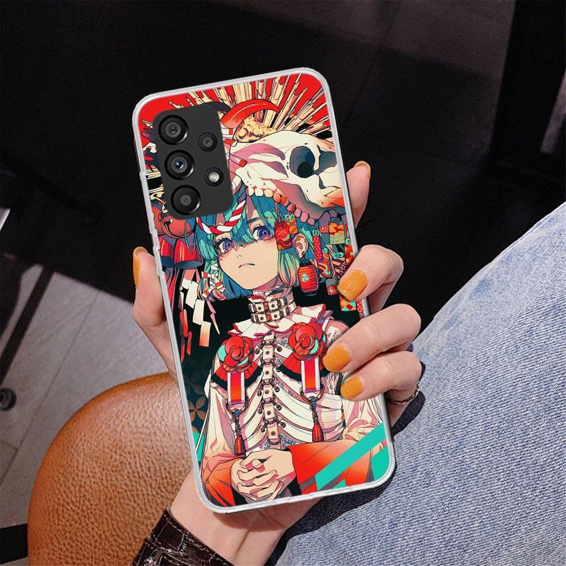 Japanese Style Anime Girl Phone Case For Samsung Galaxy A17 A16 A15 A14 A13 A57 A56 A55 A54 A53 A37 A36 A35 A34 A33 A26 A25 A24