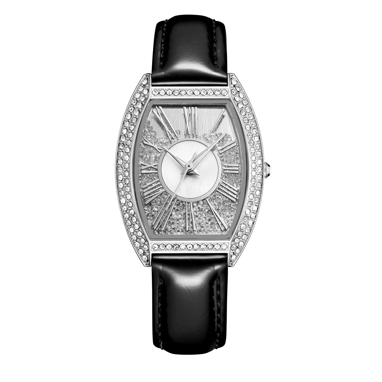 

Oushijia Розовое золото Цельная сталь Часы женские кварцевые овальные с бриллиантами