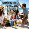 Custom Name Personalized One Piece Print Beach Towel, for Trip Camping Beach Party Home Decor, Birthday Gift for Family & Friends