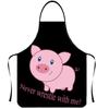 Playful Muscle Body Pattern Sleeveless Apron Washable Kitchen Apron For Barbecue Friend Gathering Party Gift