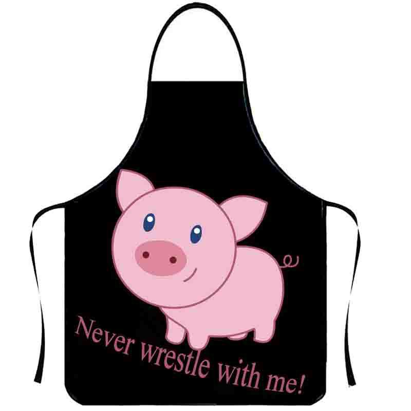 Playful Muscle Body Pattern Sleeveless Apron Washable Kitchen Apron For Barbecue Friend Gathering Party Gift