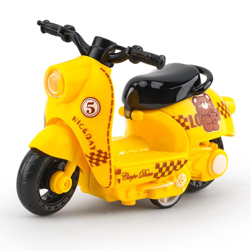 Trendy Mini Motorcycle Keychain Pendant: Cool Model Figurine Car Keyring Toy