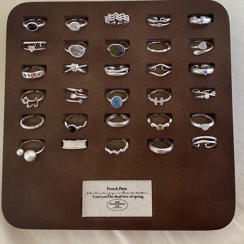 Silver Unique S925 Ring For Women Summer Collection Fashionable Geometric Design Luxury Lightweight