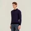 FERRAROMILANO Striped Collared Knit D/Blue (Am0Gtsy15145)