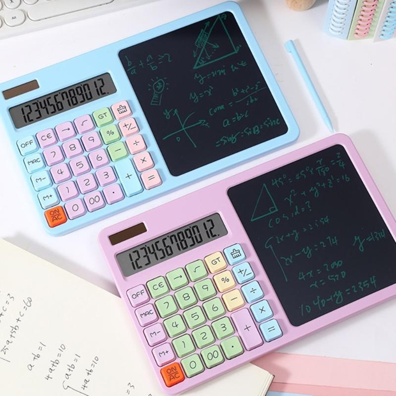 Desktop Calculator with 12 Digit Large LCD Display Mini Calculator Standard Function for Office Home School Table