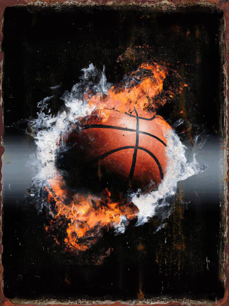 Basketball Colorful Metal Tin Signs Sports Venues Decoration Poster NBA Match Hall Wall Decor Plaques Home Art Hanging Pictur