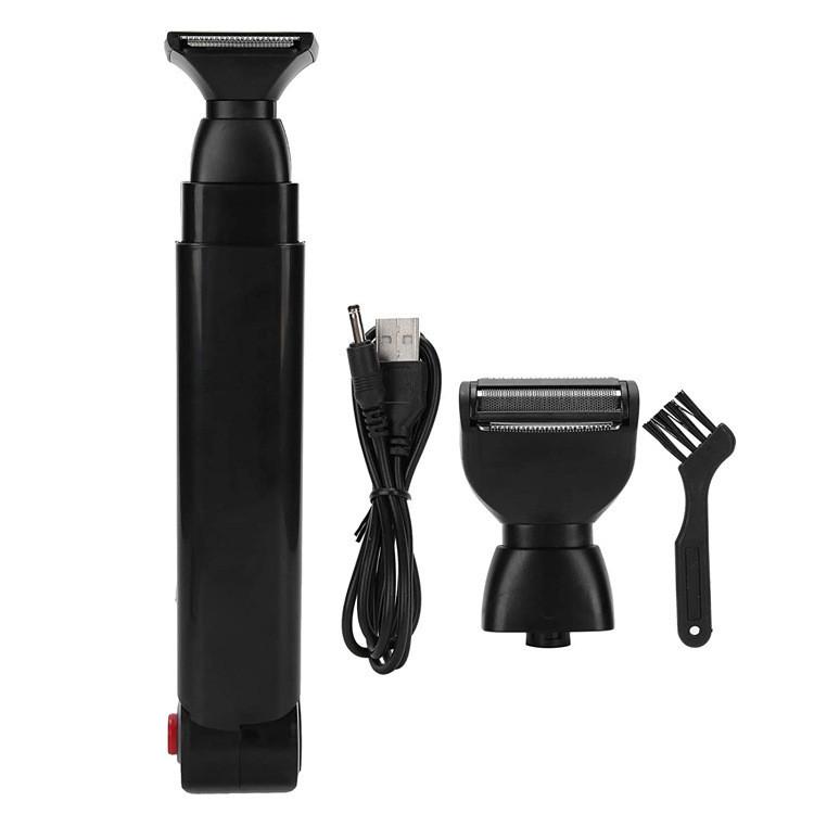 Electric Shaver Back Hair Trimmer With Usb Rechargeable Full Body Hair Removal Device For Men