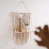 Handwoven Shelf Vintage Wall Organizer Bohemian Floating Shelf Home Decorations