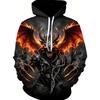 Unisex Halloween American Women's New Autumn Horror Skull Print micro Elastic Comfortable Hooded Sweatshirt Outdoor Street Style Top