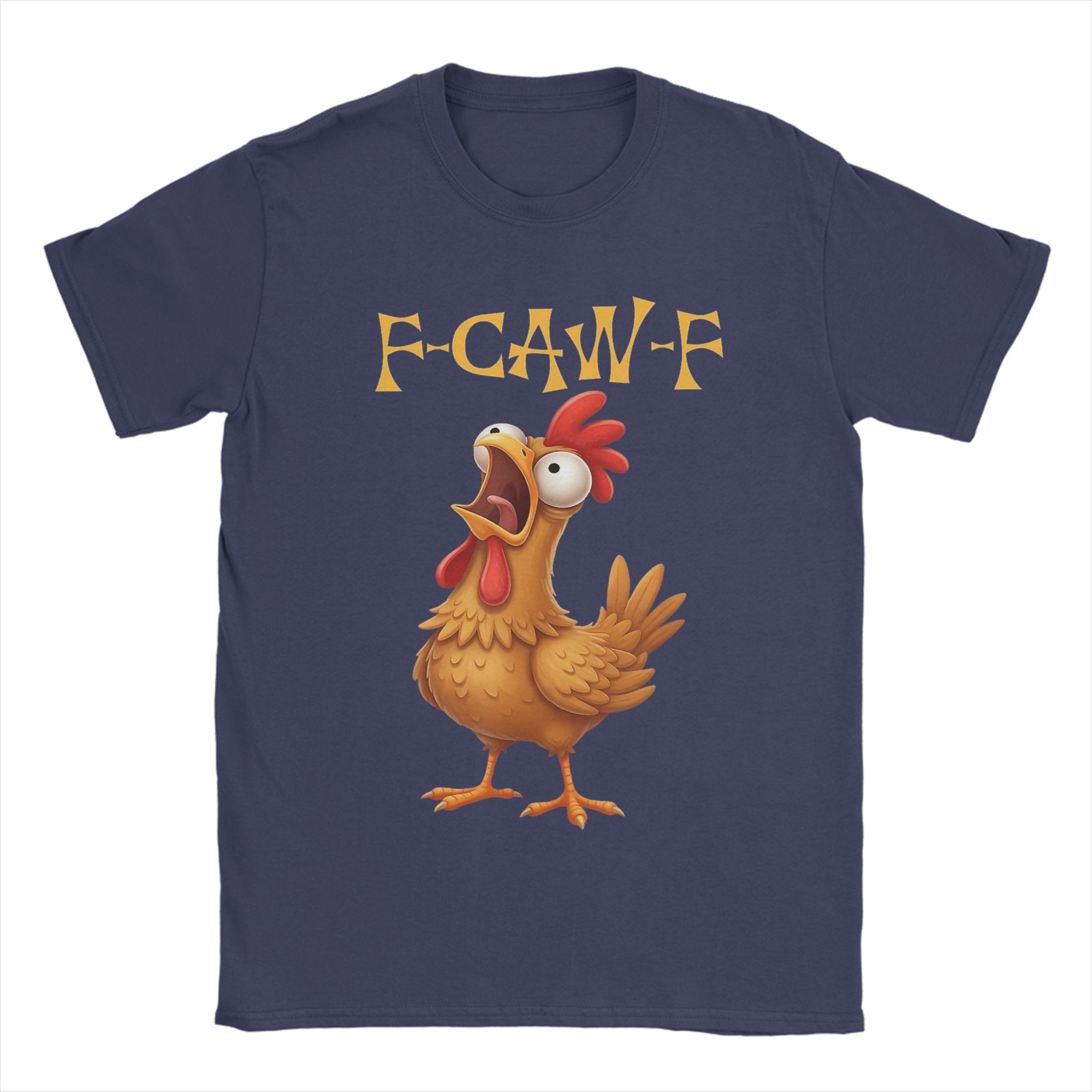 

Casual T-Shirt Summer Funny F-Caw-F Rooster Bird F Caw F Fashion T Shirts Cotton Tshirt for Men Y2K Design Short Sleeve Clothes 4XL