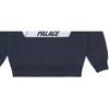 Palace FW21 Slub Crew Dreieck Logo Print Sweatshirt Unisex Sweatshirt Marineblau P21CS069