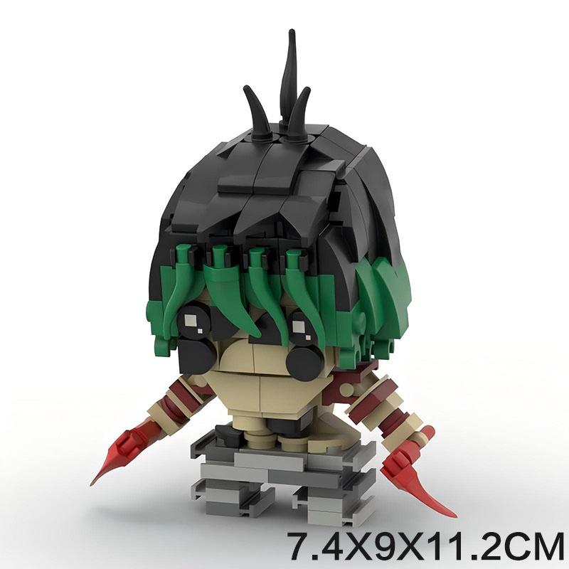 

MOC Классическая Аниме Фигурка Убивающие Демонов Bricksheadz Убийца Клинок Демона Мультяшная Кукла Строительные Блоки Модель Коллекция для Взрослых Игрушка Подарок