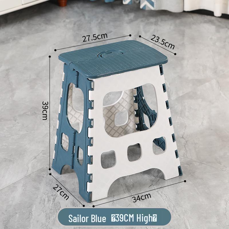 Foldable Thickened Multi-Use Stool: Fishing, Outdoor, Dining, Plastic/High/Low
