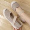 Summer breathable walking shoes large size women's shoes Velcro lightweight soft sole casual shoes