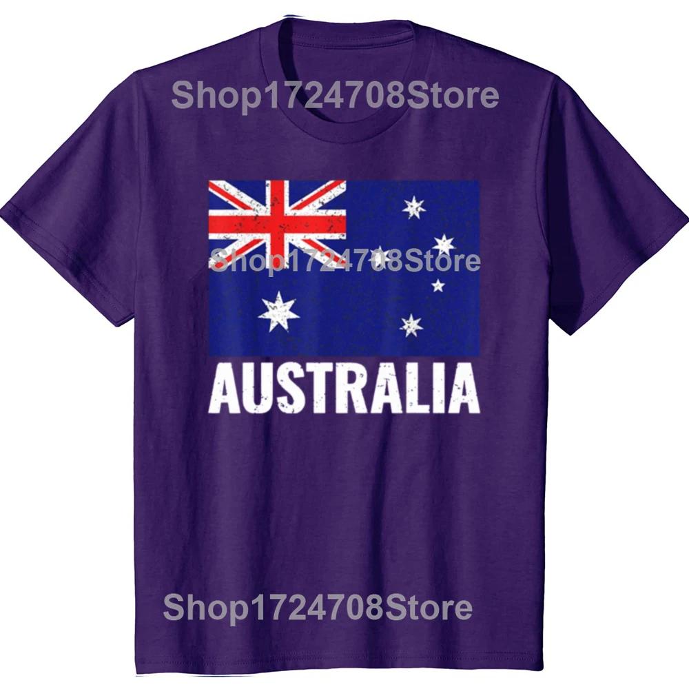 Funny Australia Australian Flag Pride Vintage Gift Tshirt Men Womens Fashion Casual Tshirt 100 Cotton Loose Oversized T Shirt