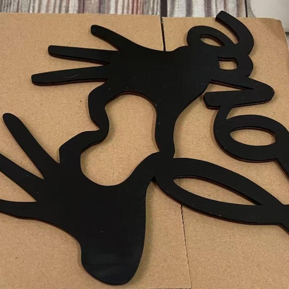 Wall Background Heart Cutouts Wall Hanging Art Wall Silhouette  Office