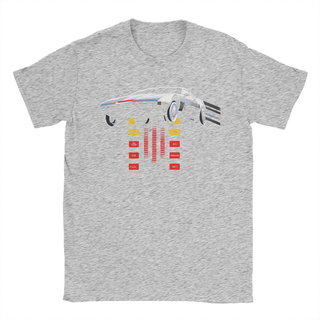 T-shirt KITT Knight Rider da Uomo 100% Cotone Fantastica Maglietta Girocollo T-Shirt Manica Corta Top Regalo