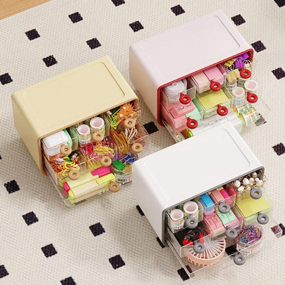 Large Capacity Makeup Storage Box Dustproof Makeup Cosmetics Organizer Offices