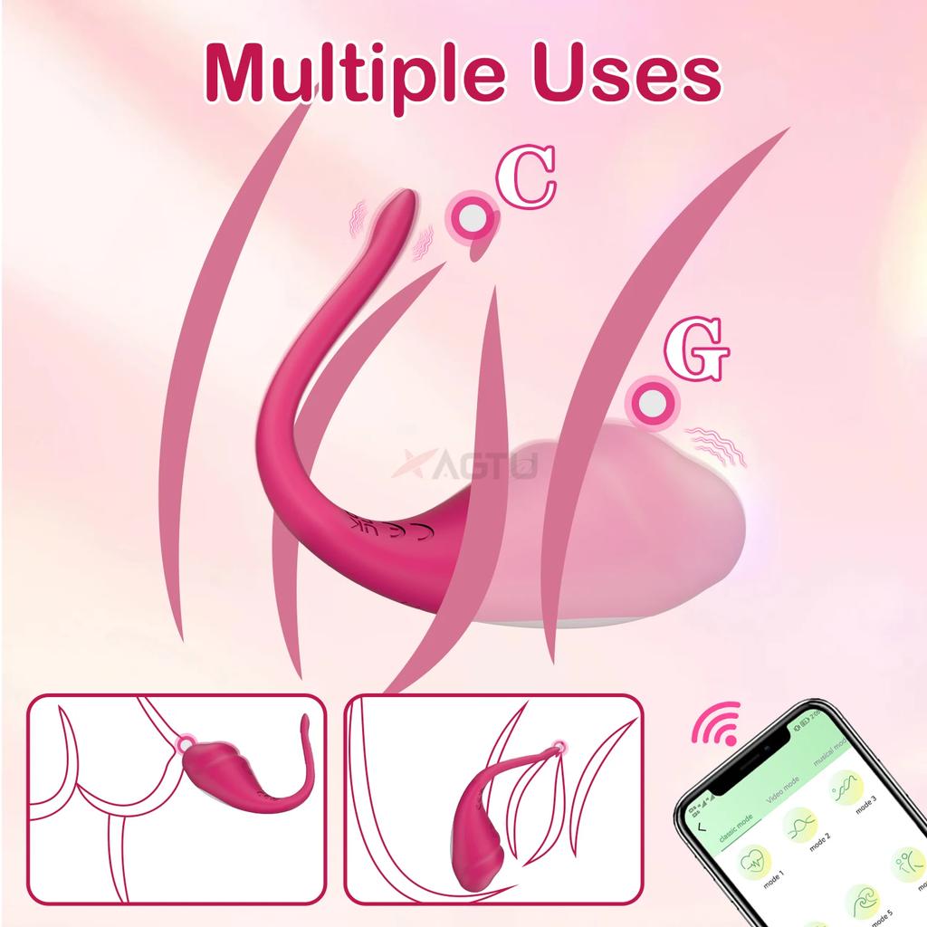 Wireless Vibration Love Egg Vibrator Vaginal G Spot Vibrating Stimulator Wearable Bluetooth App Control Sex Toys For Adult Women