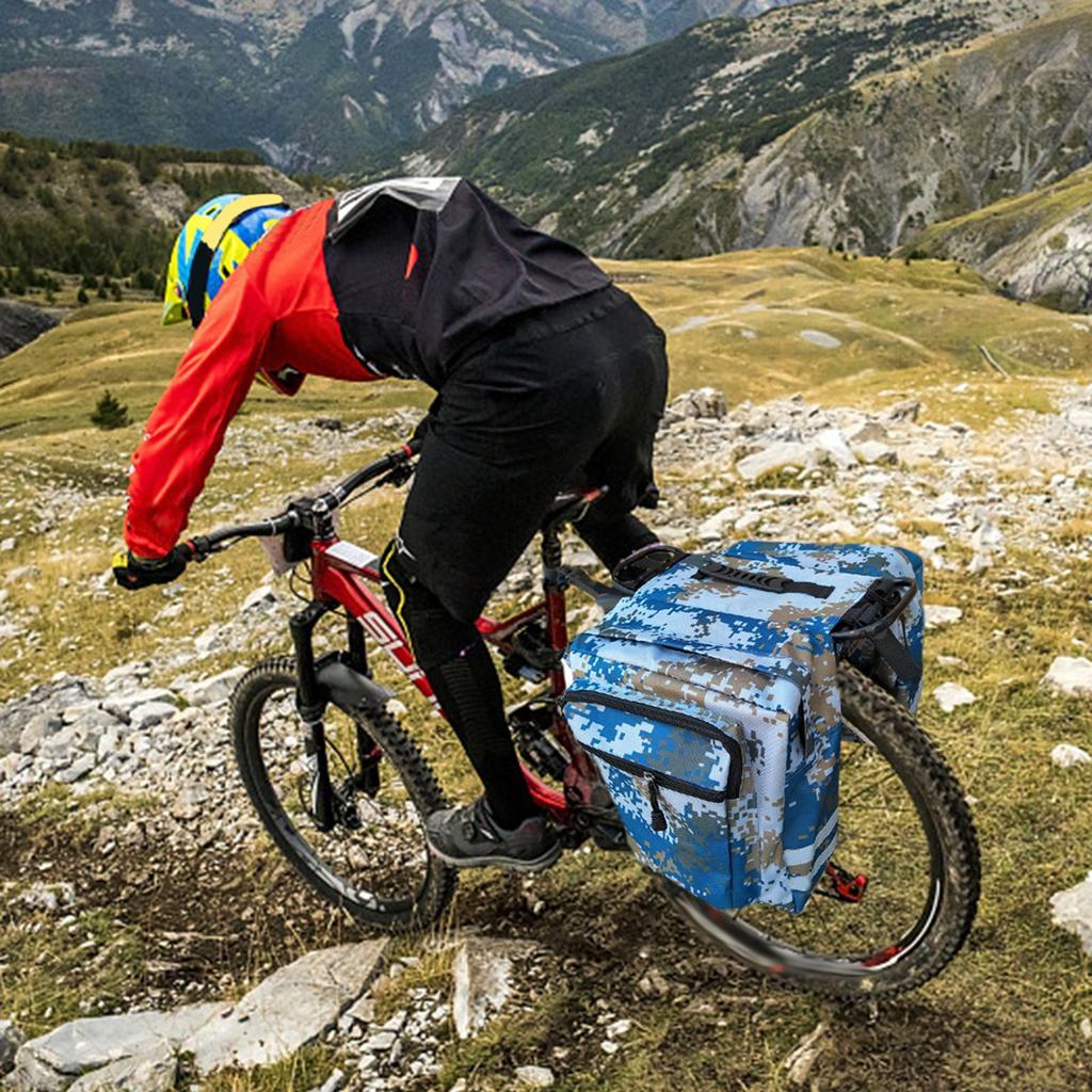 Fahrrad Hinterradtasche Fahrrad Gepäckträger Doppelte Packtasche Lebensmittel Aufbewahrung Trägertasche Rucksack