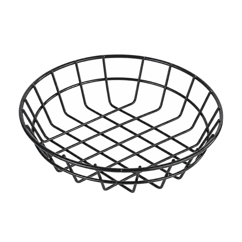 Metal Wire Serving Basket Restaurant-Style Ventilated with Raised