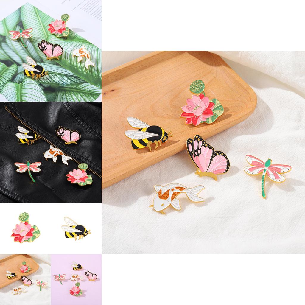 Unique Cartoon Animal Pins With Elegant Metal Badges For Stylish Outfits