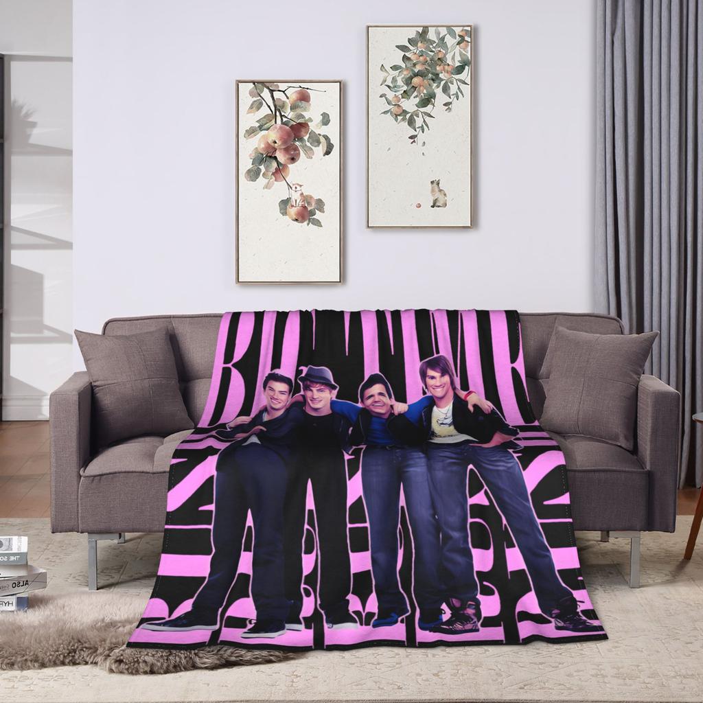 Coperta Banda Big Time Rush Qualità Calda Morbida Plaid Invernale Ragazze Ragazzi Divano Sedia Novità Copriletto
