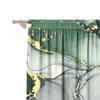 2Pc Home Decoration Curtains, Green Art Marble With Rod Pocket Curtains, Kitchen, Coffee Shop, Living Room, Balcony, Garden