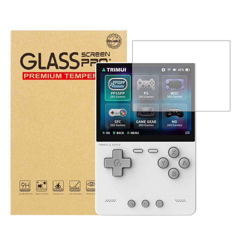For Trimui Brick Game Console Screen Protector Film Anti-Scratch 9H Tempered Glass Protective Film Game Console Accessories
