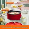 Hanle HL-FL120 4L Multi-Functional Red Enamel Electric Pot