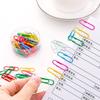 120Pcs/Box Multicolor Paper Clip Metal U-shaped Buckle New Tickets Photo Binder Clips